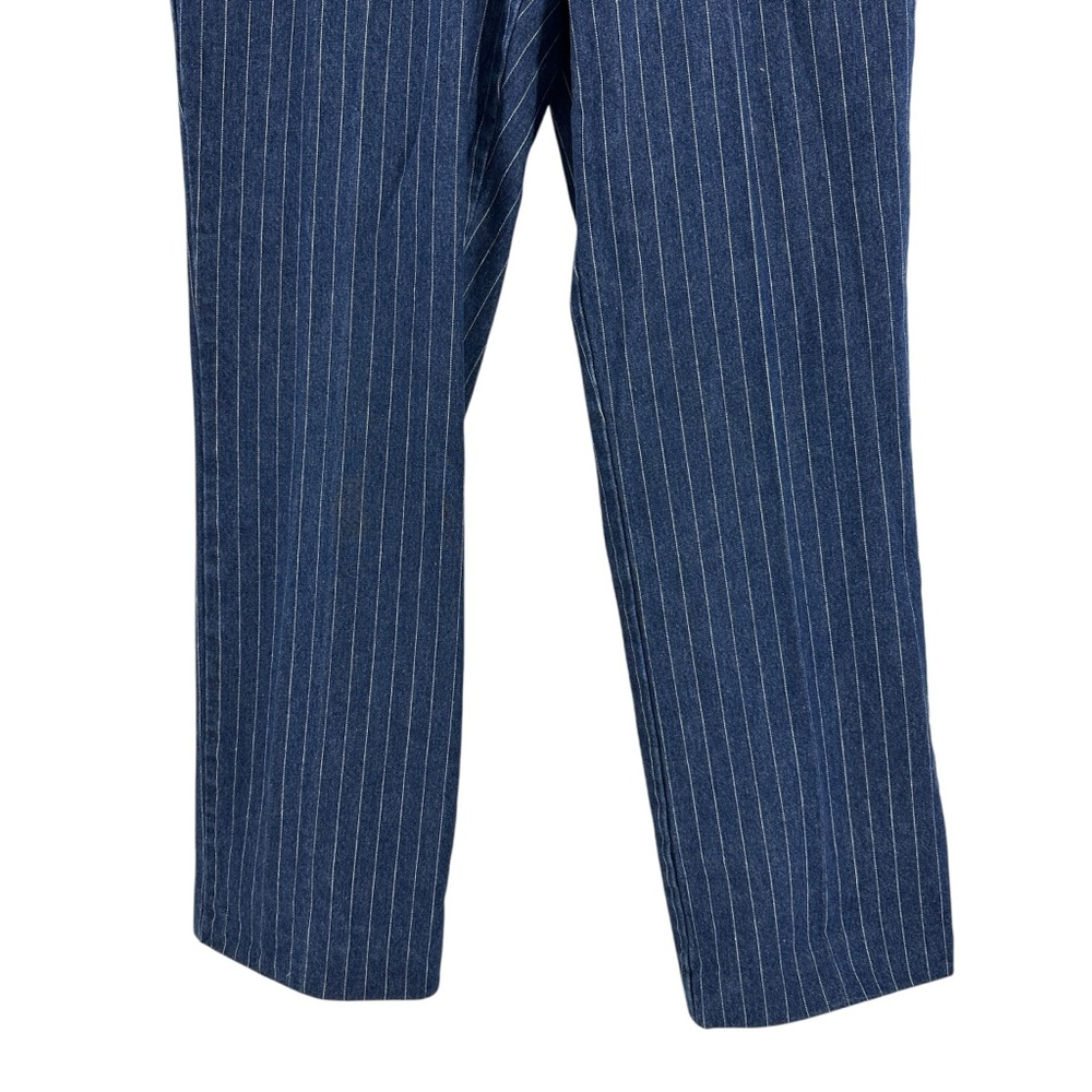 VINTAGE 2000 Tommy Hilfiger Women's Denim Pinstripe High Rise Straight Leg Jean - Picture 3 of 10